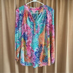 Like New Lilly Pulitzer Elsa Blouse Size XXS